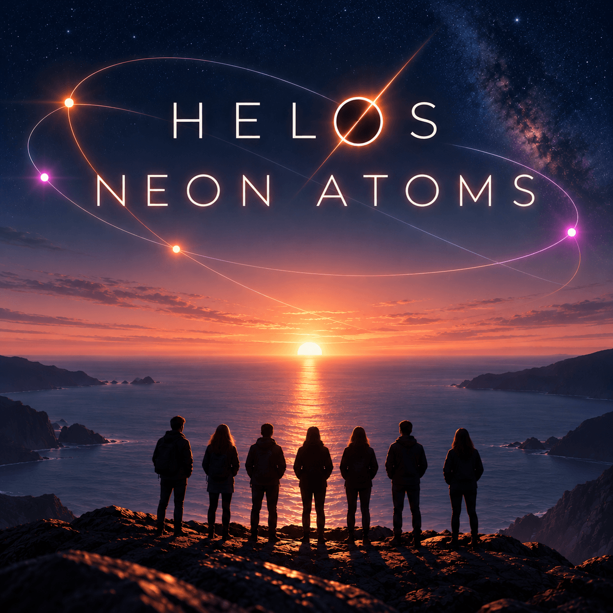 Neon Atoms single artwork by HELØS